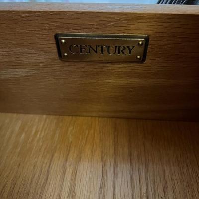 Century Furniture Wood Dresser and Wall Mirror