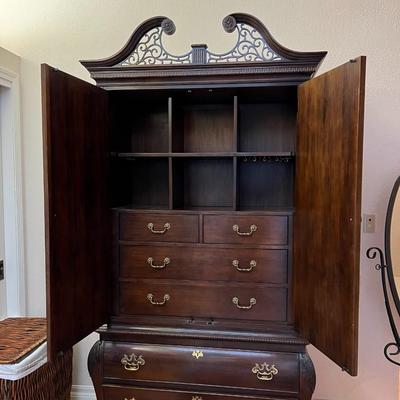 Beautiful Century Furniture Wood Armoire Dresser Cabinet