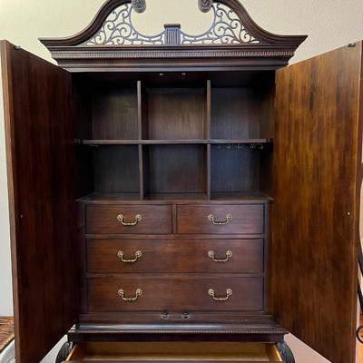 Beautiful Century Furniture Wood Armoire Dresser Cabinet