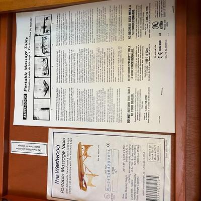 Master Massage Tables Chicago Brown Leather Collapsible Table