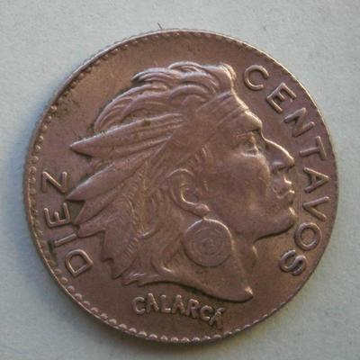 COLOMBIA 1953 Diez (10) Centavos Coin