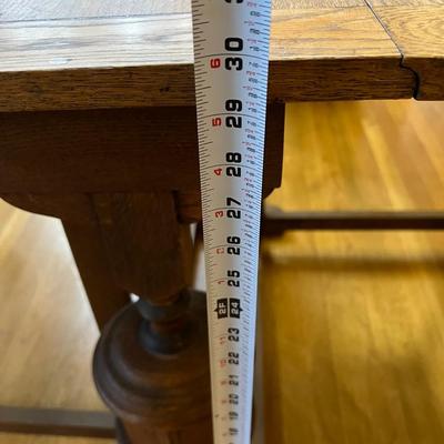 Antique Expandable Wood Dining or Kitchen Table