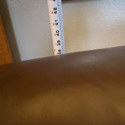 Pair of Brown Tufted Genuine Leather Recliner Chairs
