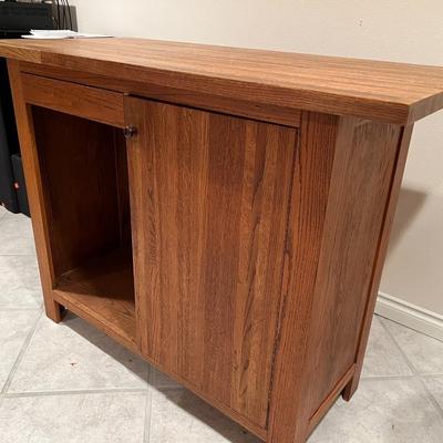 Great Vintage Butcher Block Kitchen Bar Island Cabinet Table