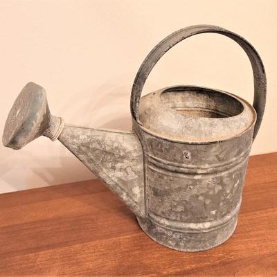Lot #135 Vintage Galvanized Watering Can with Spout