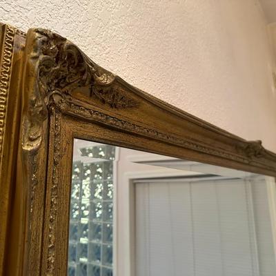 Extra Large Antique Style Gold Frame Mirror