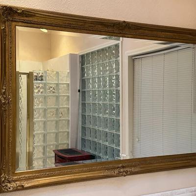 Extra Large Antique Style Gold Frame Mirror