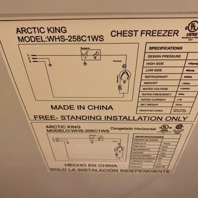 Artic King chest frezzer
