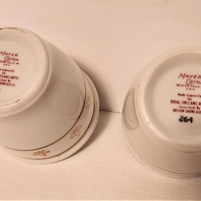 Lot #141  Two Vintage Creme Brulee Cups - Royal Orleans Hotel