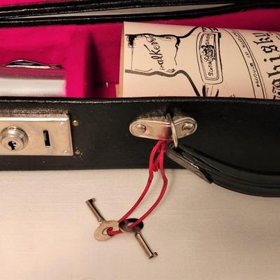 Lot #142 Vintage Unused "Violin Case" Liquor Carrier/ Travelling Bar
