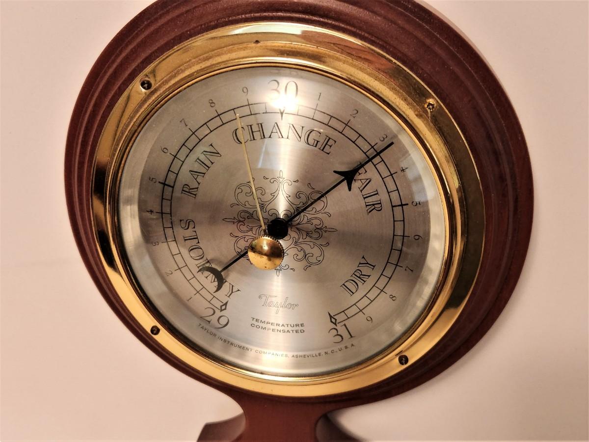 Lot 145 TAYLOR Barometer w/Mahogany Case
