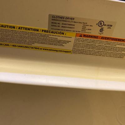 Samsung electric clothes dryer