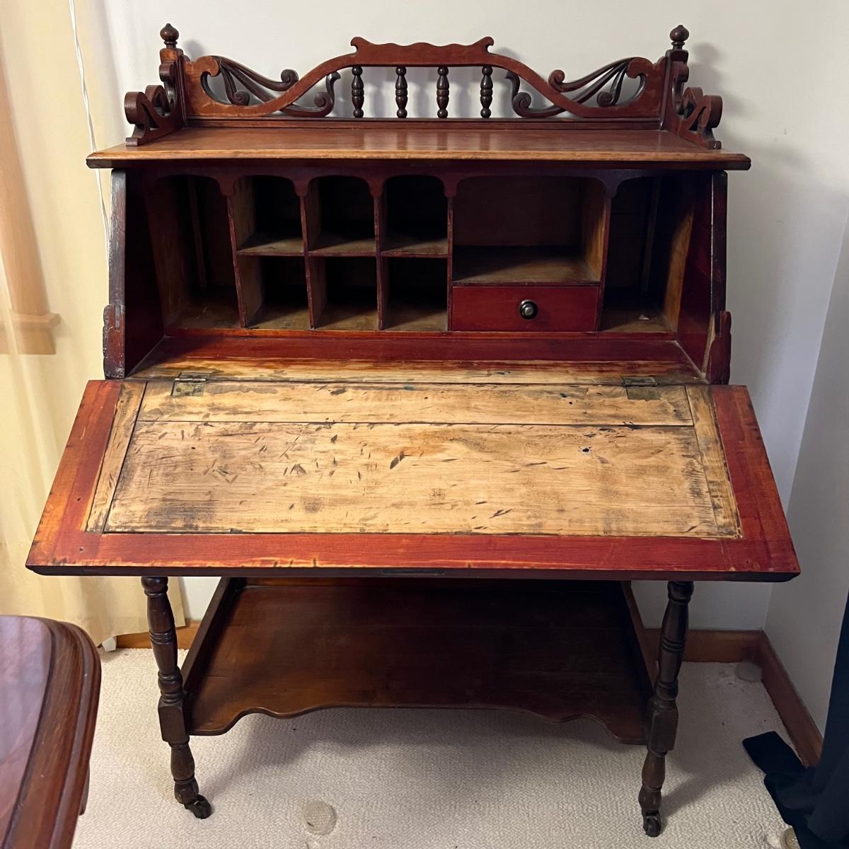 Antique drop down secretary desk outlet