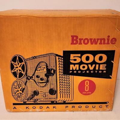 Lot #154  Vintage Brownie 8mm movie Projector in Box - works