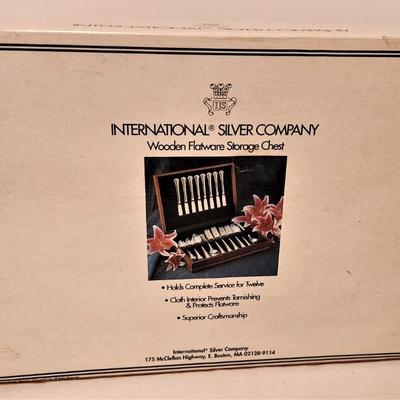 Lot #159  International Silver Company Silver Flatware Box - new in box