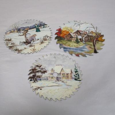Hand Painted Saw Blades