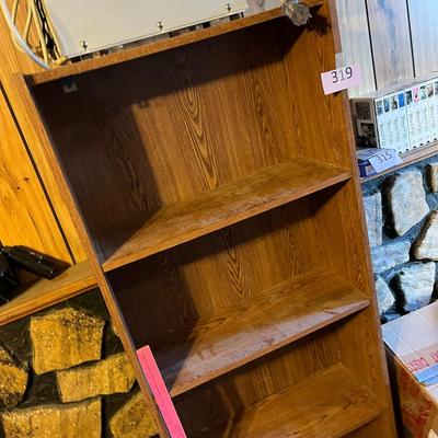 Particle board book shelf