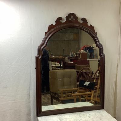 1455 Victorian Marble Top Table with Mirror