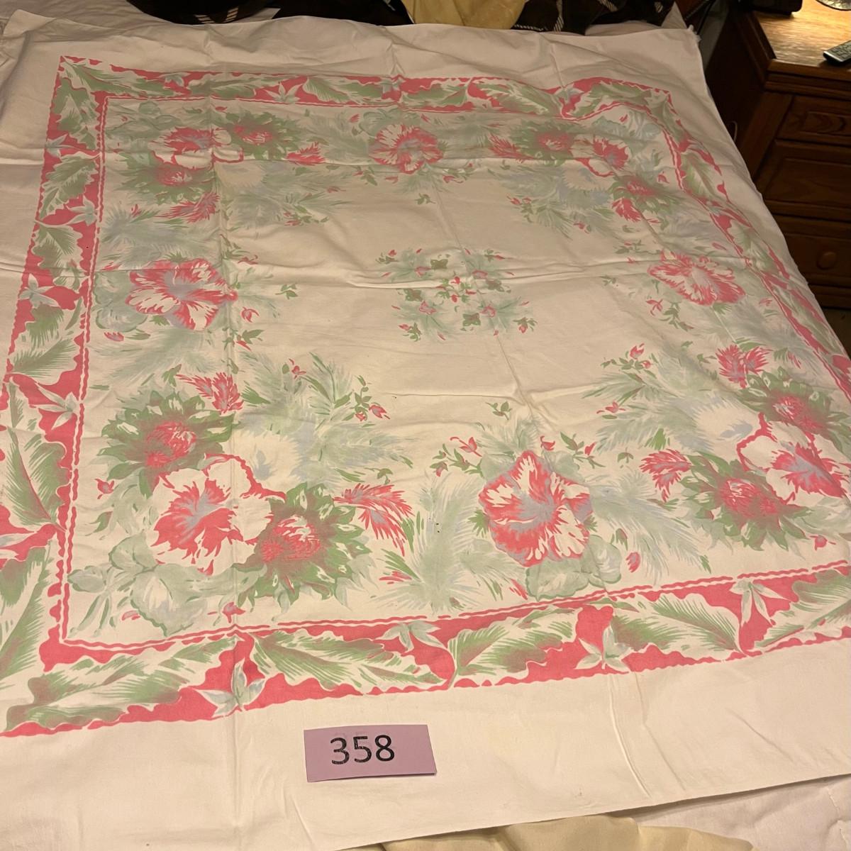 Vintage Card Table Cloth