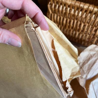 Sewing basket and transfers