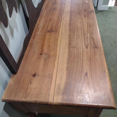 Solid Wood Foyer Table with Double Drawers