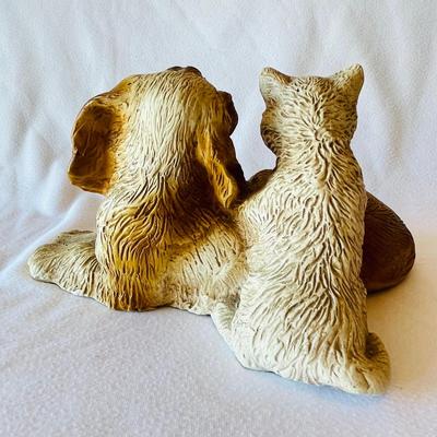 Adorable Sculptures including Sandicast Red Tabby Cat Sculpture (L-NM)