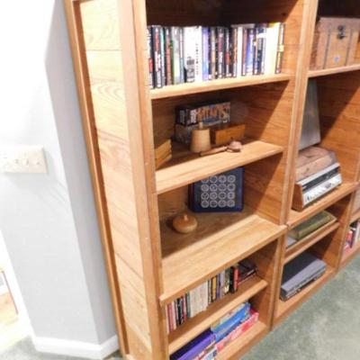 Solid Wood Crate Style Book Stand Choice A (No Contents)