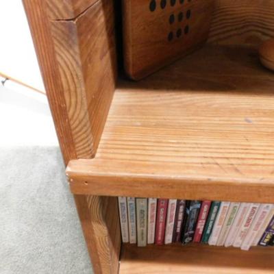 Solid Wood Crate Style Book Stand Choice B (No Contents)
