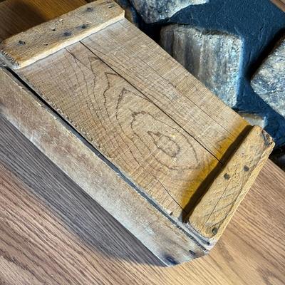 Vintage wood box w/ blocks