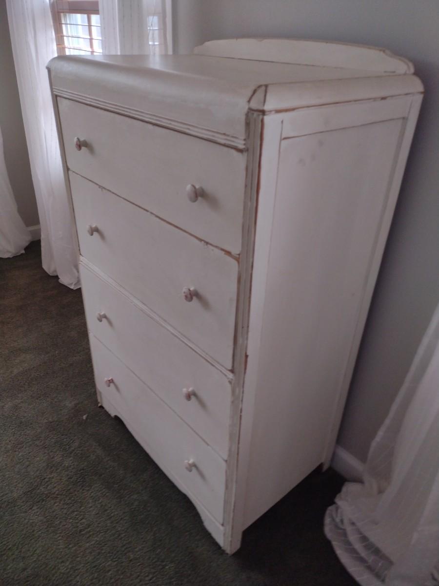 Art Deco 4 Drawer Dresser