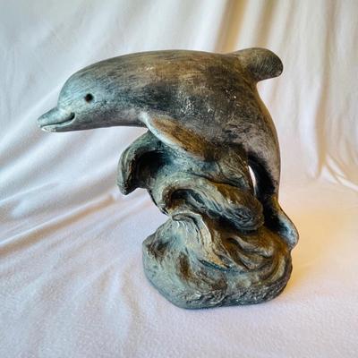 Toad, Flamingo and Dolphin Sculptures (L-NM)