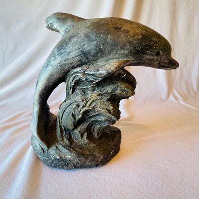 Toad, Flamingo and Dolphin Sculptures (L-NM)