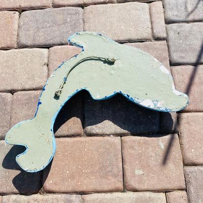 Toad, Flamingo and Dolphin Sculptures (L-NM)