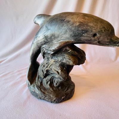 Toad, Flamingo and Dolphin Sculptures (L-NM)