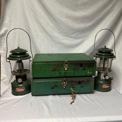 Two Coleman Camping Stoves & Two Lanterns (BS-MG)
