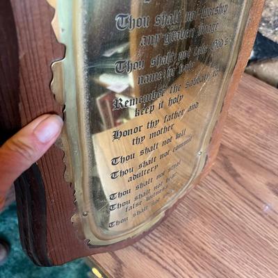Homco 10 Commandments plaque