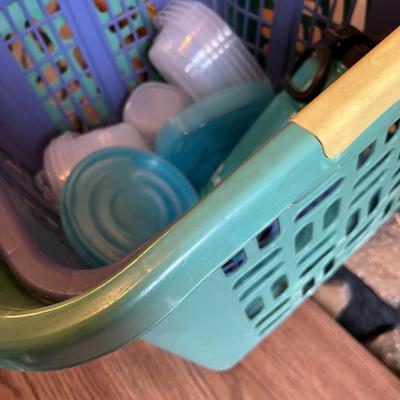 Lot of plastic items