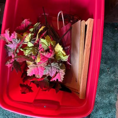 Tub of decor & Picture Frames