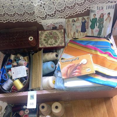 Lot of various sewing items
