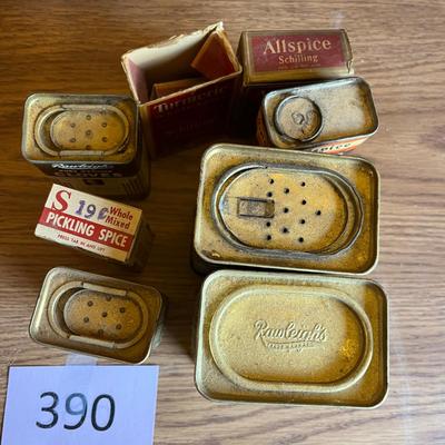 Vintage Spice Tins