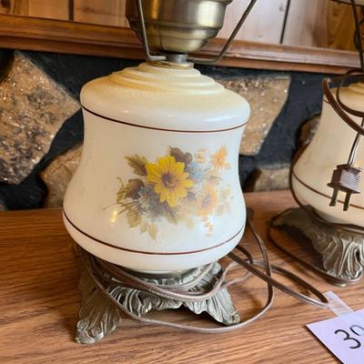 Pair of Retro Gone with the Wind Lamps
