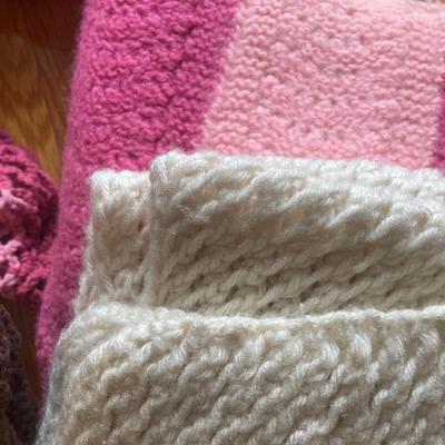 Lot of  Wool blankets & Afghan throws