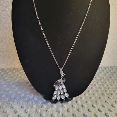 Beaded Peacock Necklace