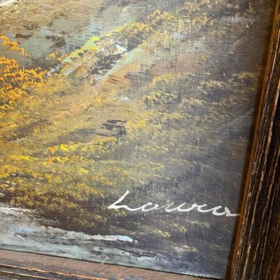 Large Mountain Scene Oild painting