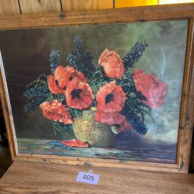 Vintage Poppies Print