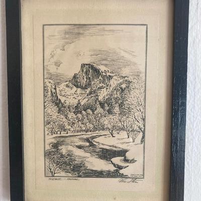 2 small vintage prints