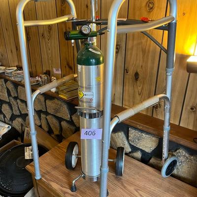 Walker & Oxygen tank
