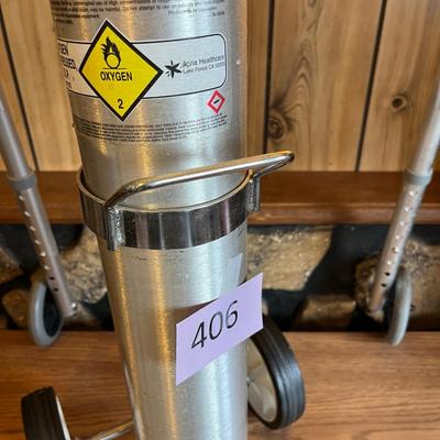 Walker & Oxygen tank