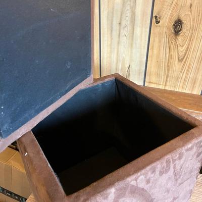 Suede Storage box
