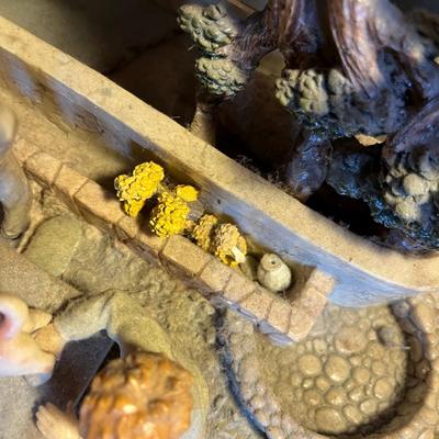Resin large garden scene